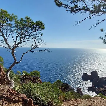 Vue Exceptionnelle Sur La Mer Et Le Cap Esterel Saint-Raphael  Exterior photo